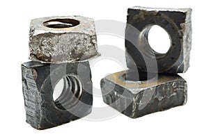 Old Metal Machine Nuts