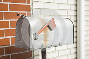 Old metal mail box