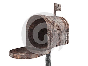 Old metal mail box