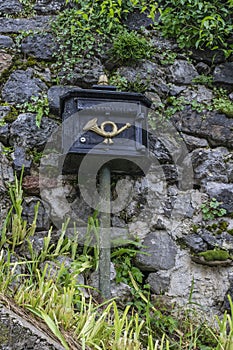 Old metal mailbox