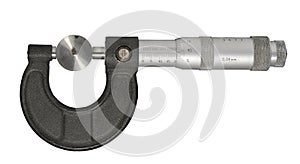 Old metal micrometer