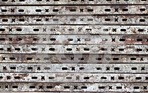 Old metal plates