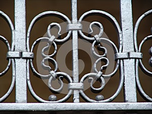 Old metal railing detail