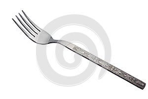 Old metallic fork