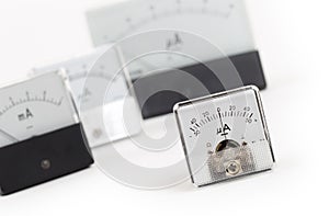 Old meter isolated