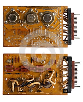 Old microcircuit board