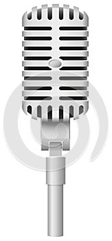 Old microphone vector illustration