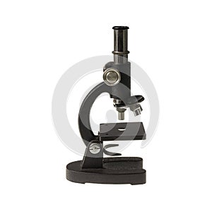 Old microscope black