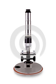 Old microscope isolated