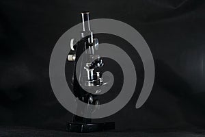 Old microscope in top quality fully functional