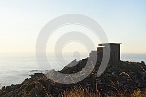 Old military battery in Cabo Silleiro, Pontevedra photo