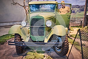 An old military car from the second world war