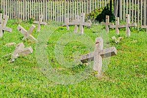 The old military cemetery at TranÅ¾ament, Petrvovaradin