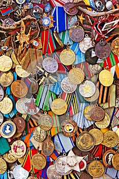 Old military medals
