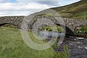 Old Military Road Bridge, Clunie Water, Glen Clunie, Braemar, Aberdeenshire, Scotland