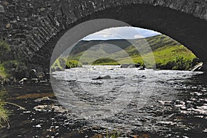 The Old Military Road Bridge over Clunie Water, Glen Clunie, Braemar, Aberdeenshire, Scotland