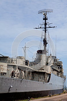 Old military ship