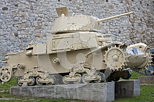 Old military tank