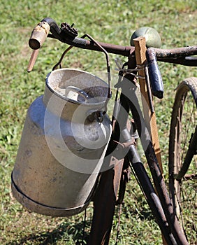 Old Milk Canister used by farmers to carry fresh milk