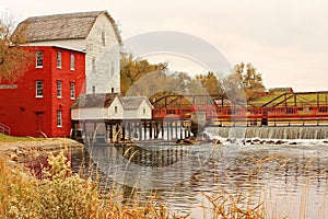 Red mill in Minnesota