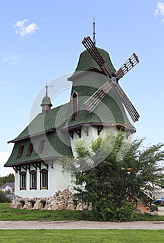 Old mill in Belokuriha resort. Altai.