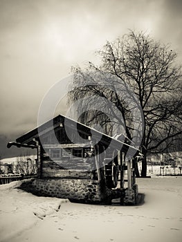 Old Mill at Winter in Italy