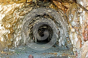 Old mine tunnel photo