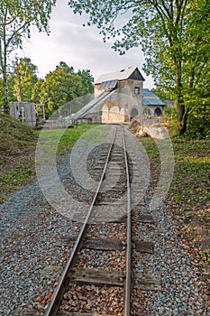 Old Mine Building with tracks