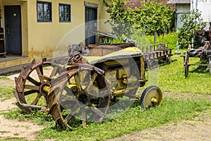 Old tractor in Mariana - Minas Gerais - Brazil photo