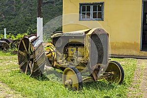 Old tractor in Mariana - Minas Gerais - Brazil photo