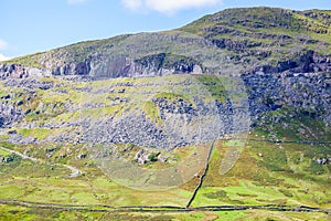 The old mine workings on Kirkstone Pass in the Lake District, England, UK