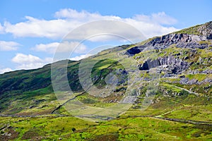 The old mine workings on Kirkstone Pass in the Lake District, England, UK