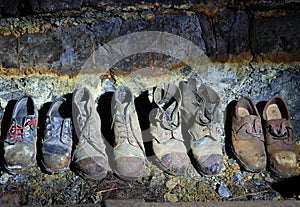 Old miner's boots