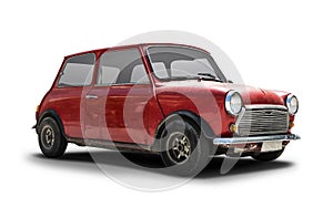 Mini Cooper classic isolated