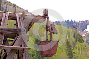 Old Mining Ore Bucket