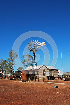 Old mining town Gwalia wind mill