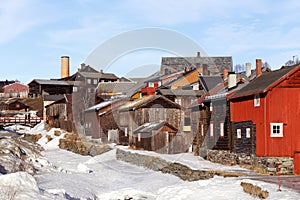 The old mining town Roros in Norway