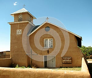 Old Mission of Holy Rosary Church, Truchas, NM, USA photo