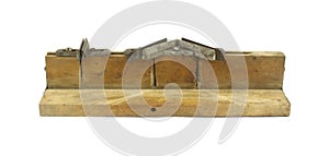 Old miter box for carpentry