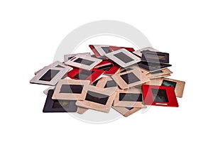 Old 35 mm mounted film slides