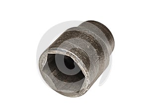 Old 24mm socket tool, isolated on white
