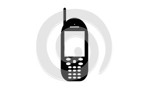 Old Mobile Phone - Cell Phone Icon - Old Keypad Mobile Phone