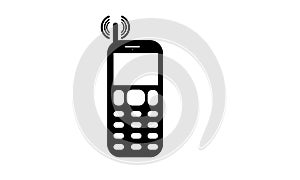 Old Mobile Phone - Cell Phone Icon - Old Keypad Mobile Phone