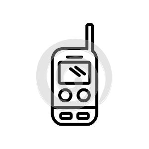 Old Mobile Phone icon vector isolated on white background, Old M