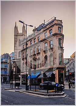 The old and modern architecture in City, London