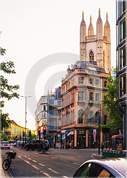 The old and modern architecture in City, London