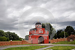 Old monastery Krushedol entrance gate. Voivodina, Srbia