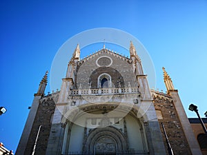 Church and old monastery of San JerÃÂ³nimo el Real, in Madrid, Spain. photo