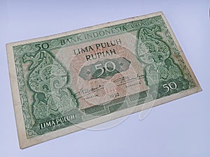 Old Money 50 Rupiah - 1952 - front side
