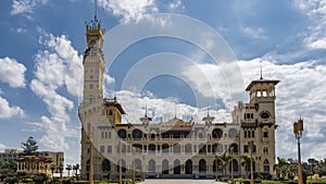 The old Montazah Royal Palace in the park of Alexandria.